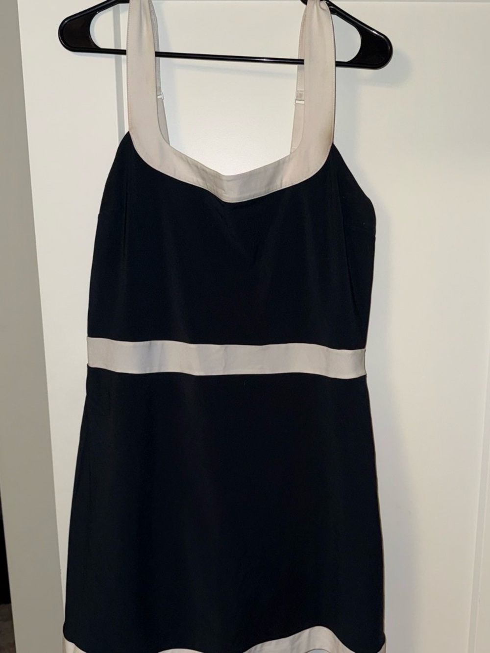 Abercrombie & Fitch Black Mini Dress with Cream Accents
